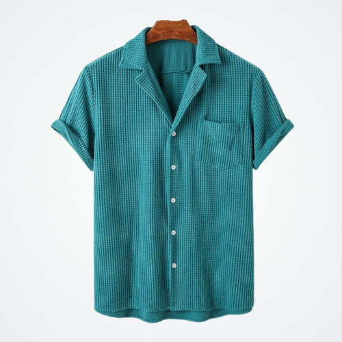 Men’s Vintage Short-Sleeve Shirt – Azura