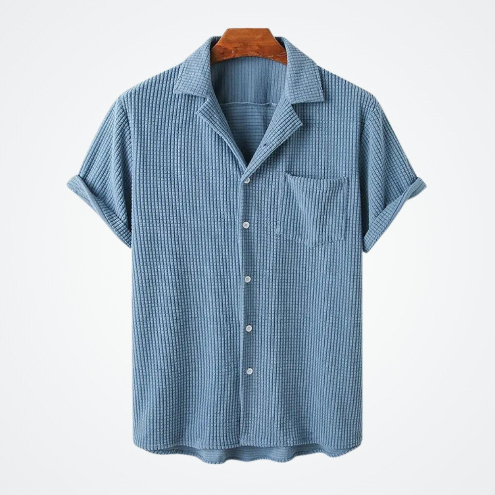 Men’s Vintage Short-Sleeve Shirt – Azura