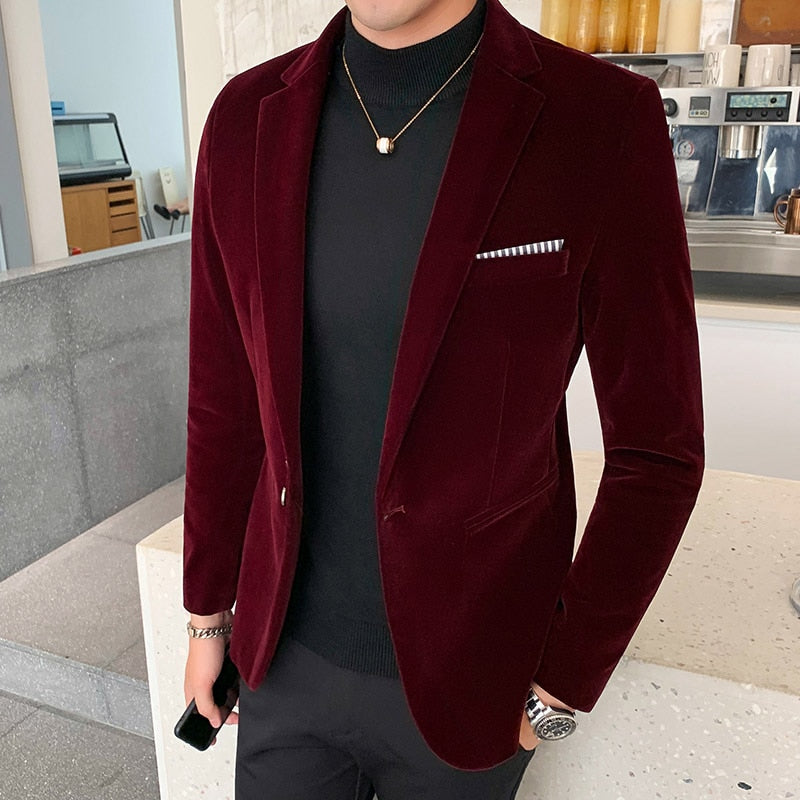 Men's Slim Fit Blazer – Azura