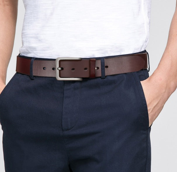 Men’s Classic Leather Belt – Azura