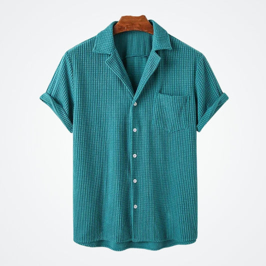 Men’s Vintage Short-Sleeve Shirt – Azura