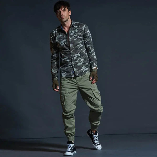 Men's Tactical Cargo Pants with Large Pockets – Azura