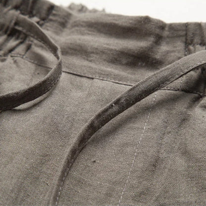 Men’s Linen Elegance Trousers – Azura