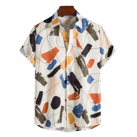 Men’s Holiday Short-Sleeve Shirt – Azura