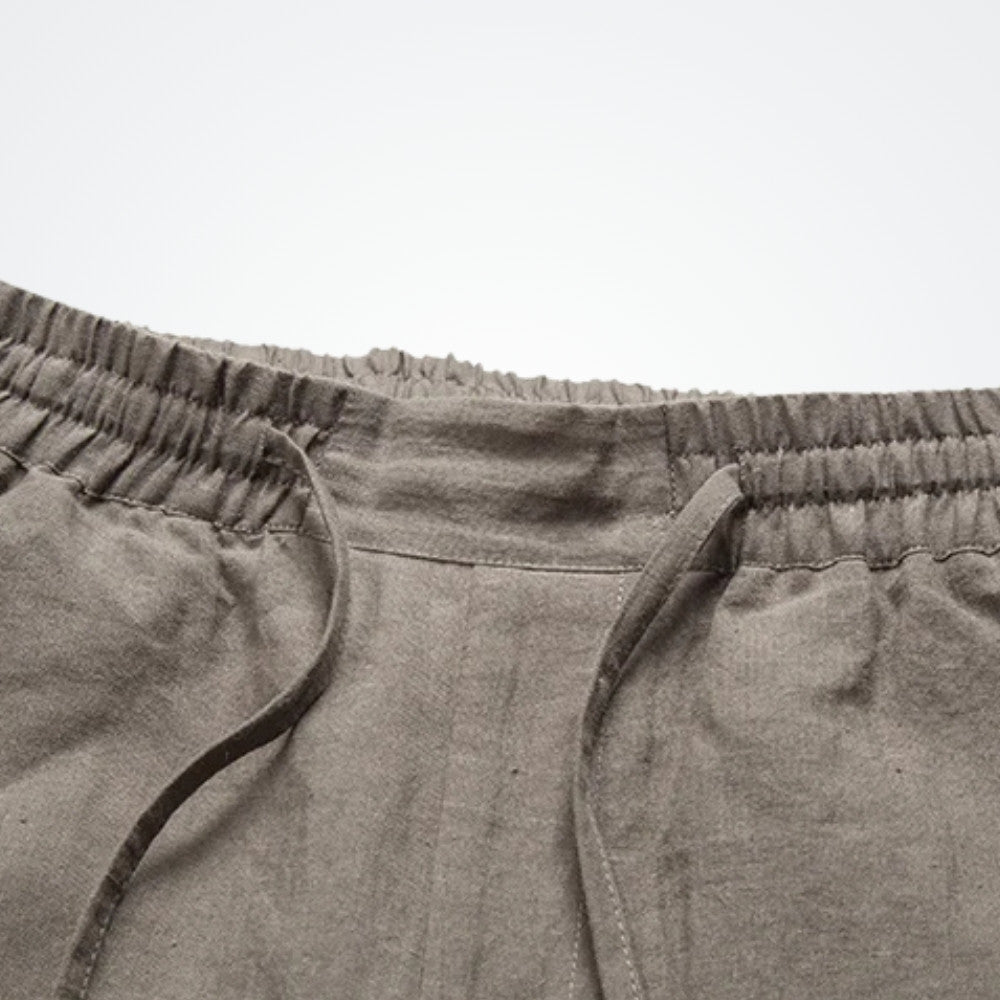 Men’s Linen Elegance Trousers – Azura