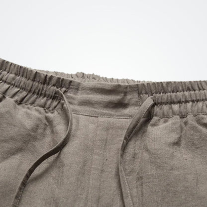 Men’s Linen Elegance Trousers – Azura